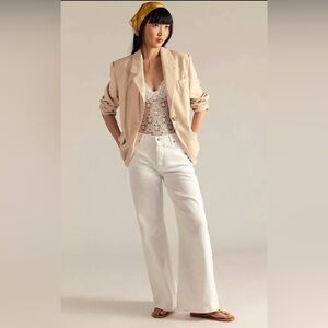 FREE PEOPLE x we the free stride jeans in optic white size 26